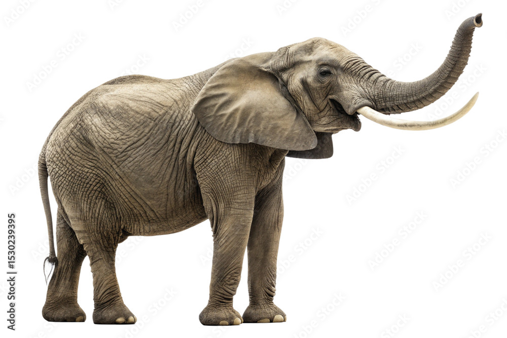 Fototapeta premium Majestic African Elephant A Powerful Symbol of Strength and Wisdom