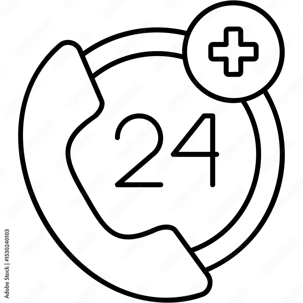 Obraz premium Emergency Service Icon