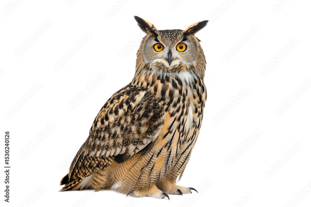 Obraz premium Majestic Eurasian Eagle Owl A Stunning Portrait of a Wild Bird