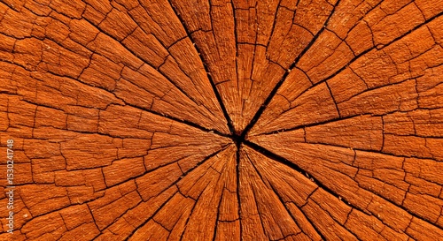 Old weathered brown wood texture with natural tree rings and a rough, abstract pattern forms a rustic timber background