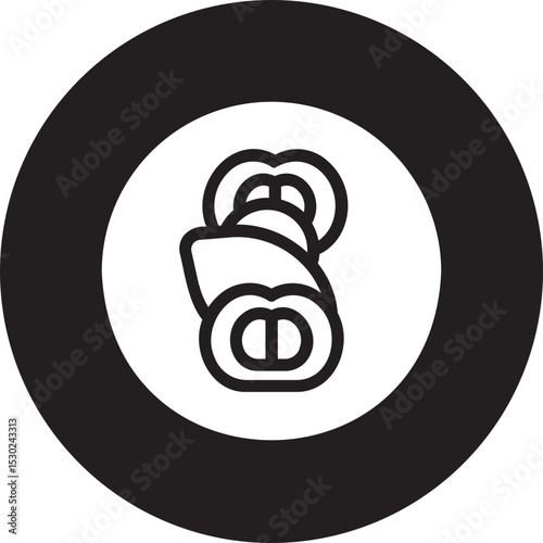 caprese glyph icon