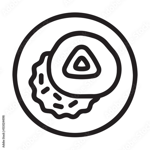 ossobuco line icon