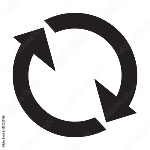 refresh icon set silhouette vector illustration
