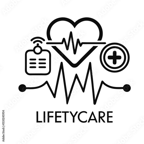 heart and heartbeat symbol