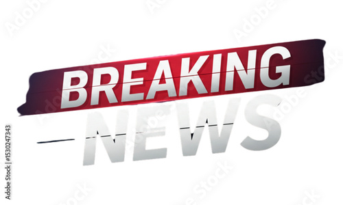 Breaking news sign 