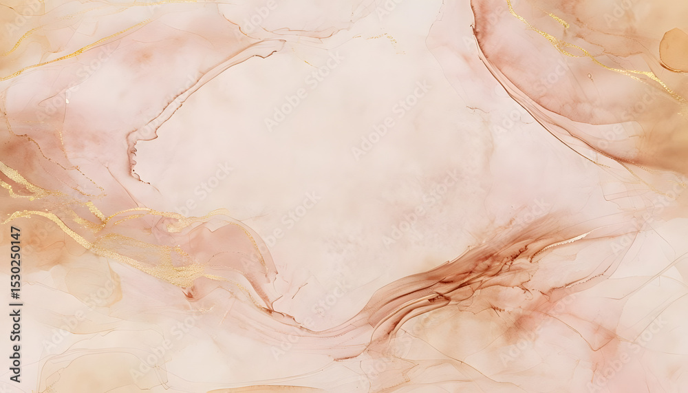Fototapeta premium Abstract background with soft gold and pink marble pattern. Marble texture.