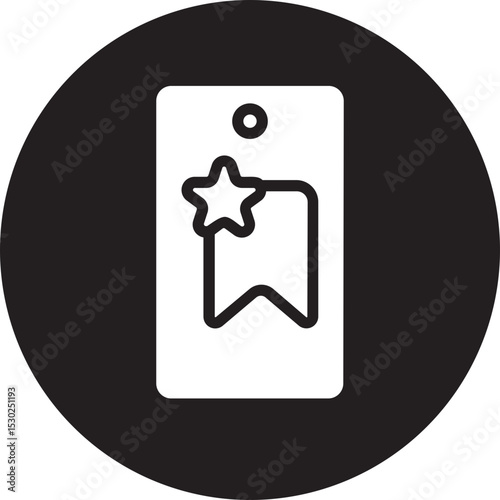 bookmark glyph icon
