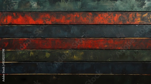 Rough, weathered grunge metal and wood texture with striped patterns