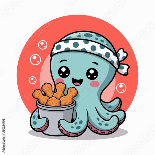 Octopus with Fried Chicken