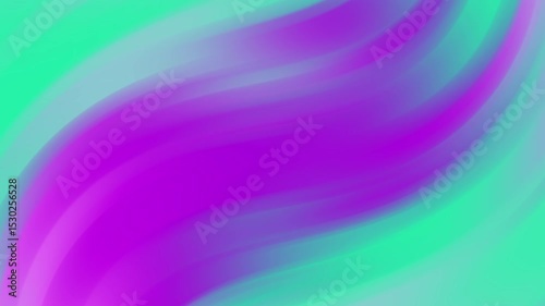 Vibrant Abstract Gradient Swirl in Purple and Green