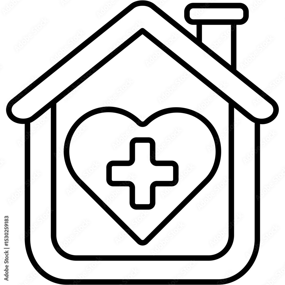 Fototapeta premium Home Care Icon