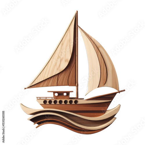 wooden sailing ship