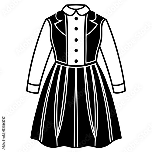 Minimal Archive Attire Vector on White Background