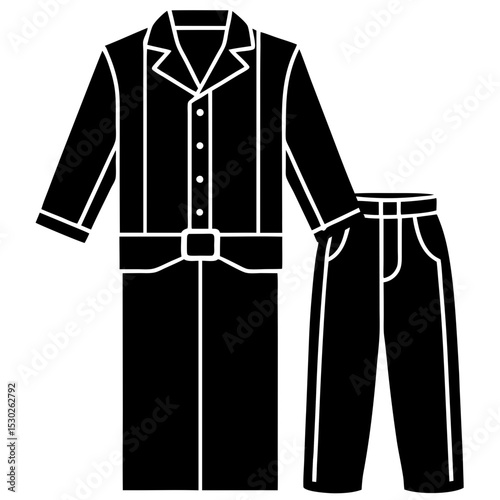 Minimal Archive Attire Vector on White Background