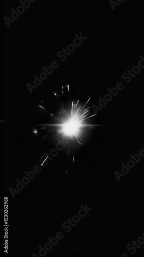 Wallpaper Mural Abstract Background Spark Light Star Burst Black Night Glitter Torontodigital.ca