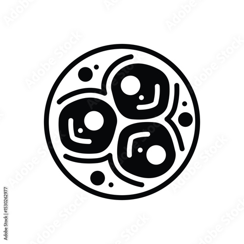 Black solid icon for zygote