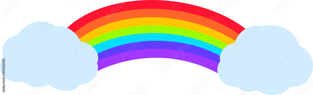 Fototapeta premium rainbow and clouds