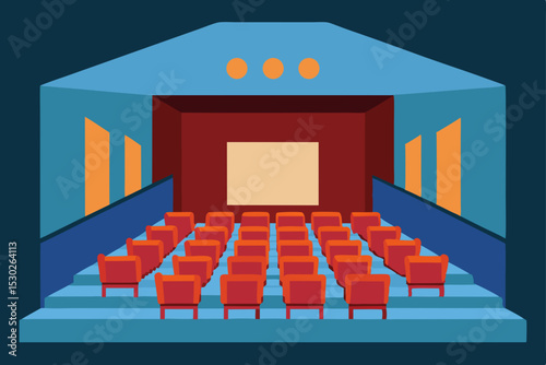 Experience the Magic A Captivating View Inside a Modern Movie Theater