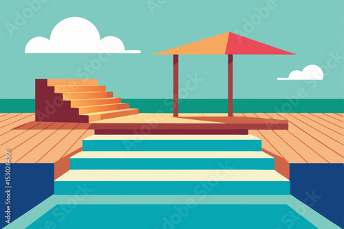 Summer Vacation Getaway Beachfront Oasis with Pool and Deck