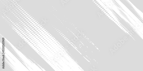 Grunge brush stroke background. White brush stroke isolated on abstract white background modern arts grunge white