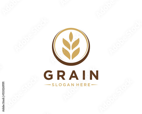 Circle grain logo
