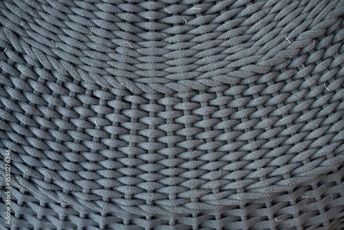 Dark Grey Braided Rope Woven Texture