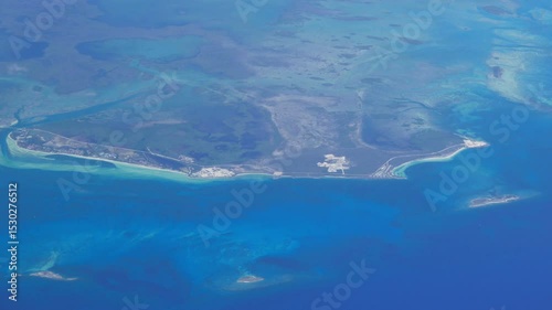 Wallpaper Mural Aerial shot from a commercial airline over Cuba. Approaching the northern coastal resort are of Cayo Guillermo, near Cayo Coco. Torontodigital.ca