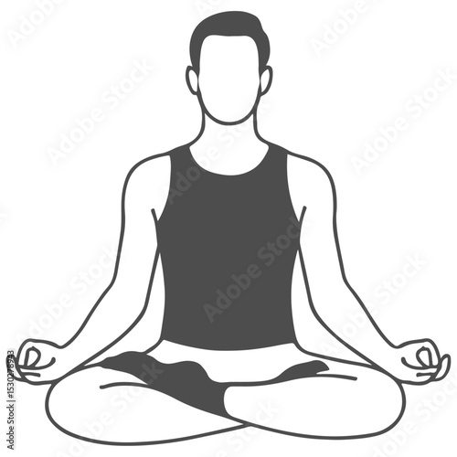 yoga in the lotus position