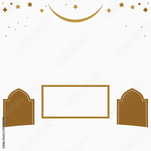 Loopable minimal eid background with glow effect
