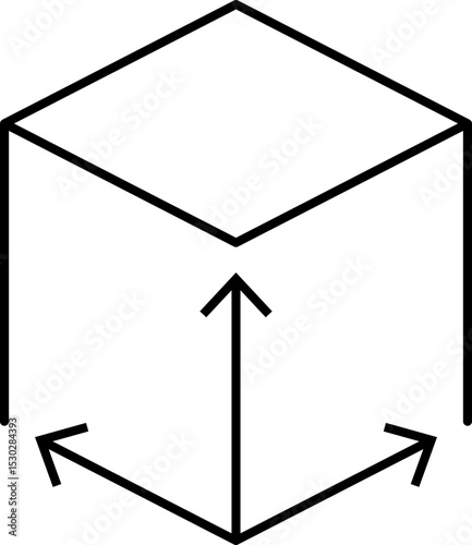 Real estate square feet icon with FT2 symbol. Flat area or space dimension in square feet. Clean linear vector design for property size.