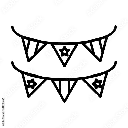USA Party Floater in flat vector style, perfect for USA Independence Day designs. Includes patriotic and festive elements to celebrate 4th of July with style.