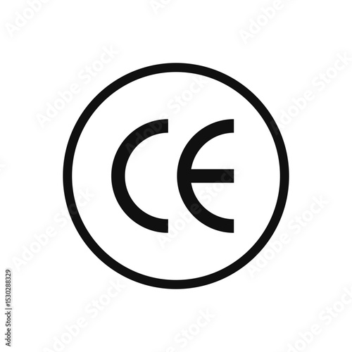 CE Packging Icon Vector Sign Symbol Logo