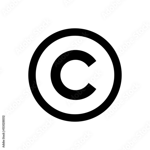 C COPY RIGHT VECTOR ICON SIGN SYMBOL