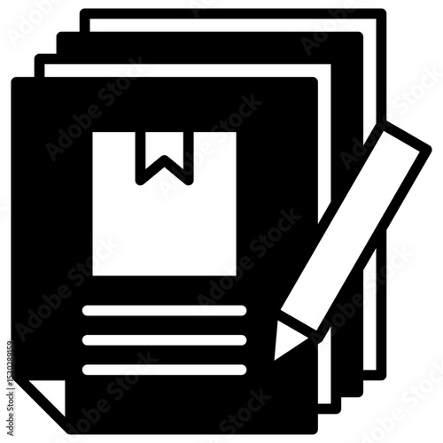 Bulk Editor glyph, mini illustration icon. use for modern concept, print, UI, UX kit, web and app development. Vector related to product offering, marketing, business.