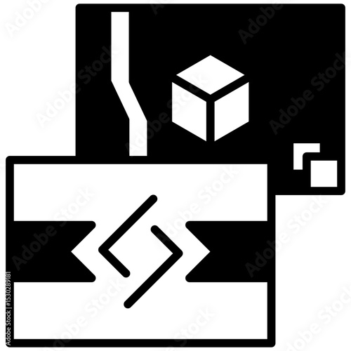 Card Style glyph, mini illustration icon. use for modern concept, print, UI, UX kit, web and app development. Vector related to product offering, marketing, business.