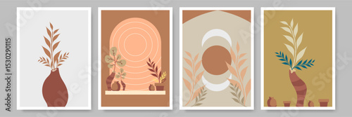Warm Color Vibe Bohemian Wall Poster Design