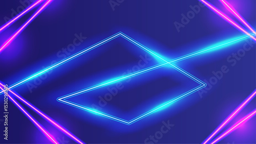 Colorful Neon Color Light Background Vector