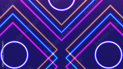 Colorful Neon Color Light Background Vector