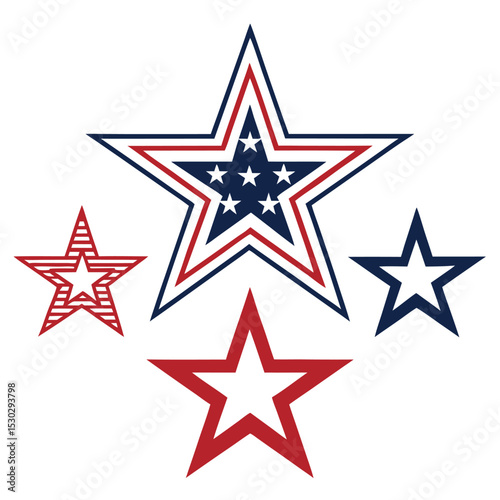 Bold and fun fourth of july patriotic graphic design