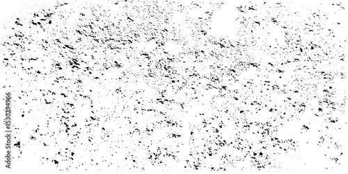 Distress urban overlay spotted concrete grain surface grainy noise rust wall grunge black splatter and white background. damaged chalk crack rough ink wall texture.	
