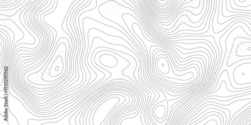 Topographic map. Geographic mountain relief. Contour maps. Abstract lines background. Vector illustration