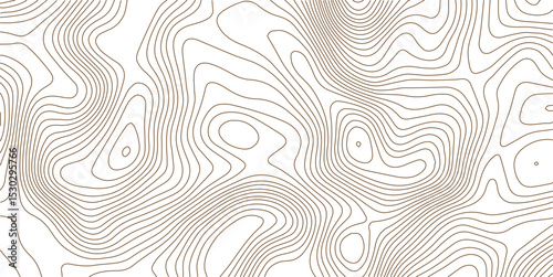 Topographic map. Geographic mountain relief. Contour maps. Abstract lines background. Vector illustration