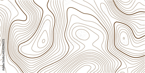 Topographic map. Geographic mountain relief. Contour maps. Abstract lines background. Vector illustration