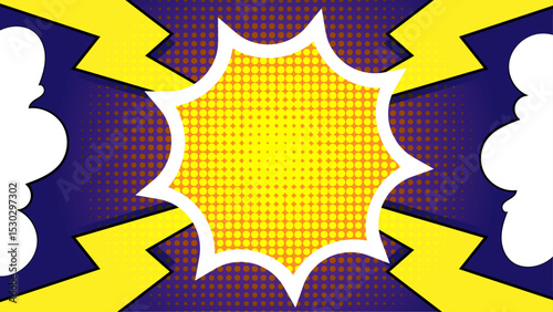 Bright Colorful Funny Comic Style Background