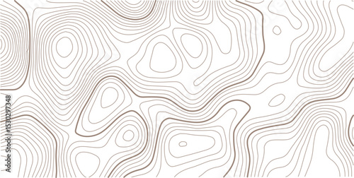 Topographic map. Geographic mountain relief. Contour maps. Abstract lines background. Vector illustration