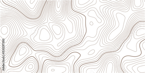 Topographic map. Geographic mountain relief. Contour maps. Abstract lines background. Vector illustration