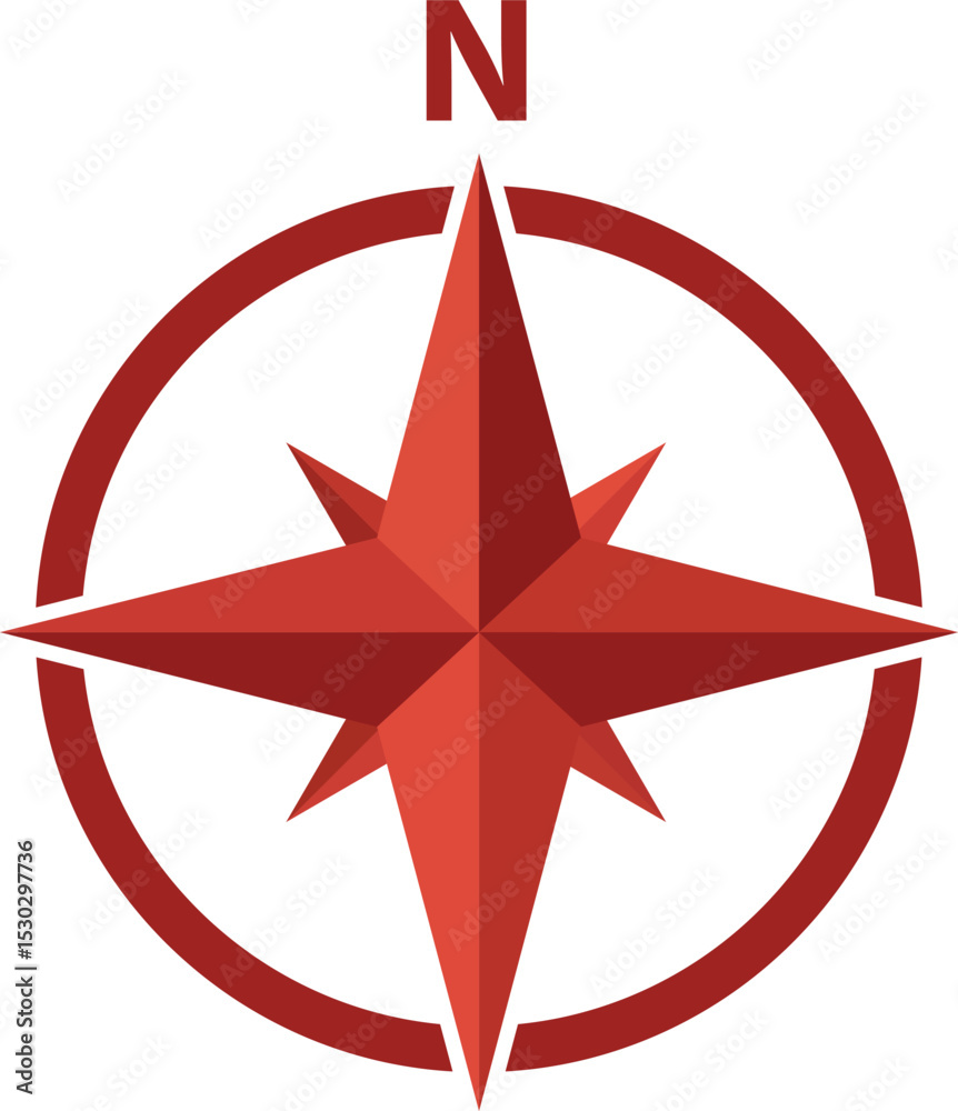 custom made wallpaper toronto digitalNorth icon. Direction compass symbol. Compass icon of north direction sign. flat style.