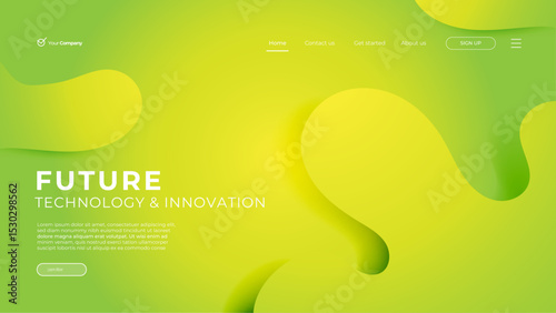 Colorful Gradient Abstract Landing Page Template