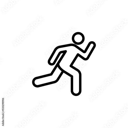 man fast run icon, rush icon. vector illustration on white background. eps 10