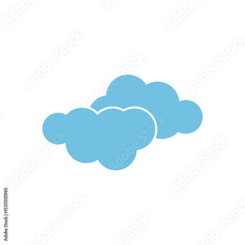 cloud logo icon illustration flat